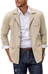 COOFANDY Men's Linen Cotton Casual Suits Blazer Jackets Lightweight Sports Coats