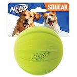 Nerf Dog Squeak Rubbber Ball Dog Toy, Medium/Large, Green