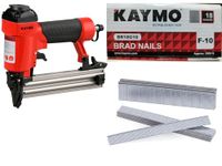 Kaymo NEO-F32 Pneumatic Brad Nailer with F-10mm Brad Nails (5000 Pins) | 18 Gauge | 10mm–32mm Brads | 1.20 Kg Lightweight Tool | 360° Air Exhaust | Full Metal Trigger | 60–95 PSI Air Pressure