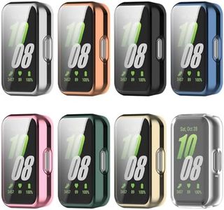 8Pack Screen Protector Compatible with Samsung Galaxy Fit 3 SM-R390 Cases ( Not for Galaxy Fit2/Galaxy Fit) Smartwatch Covers Scratched Resistant Screen Protectors intended for Samsung Galaxy Fit 3