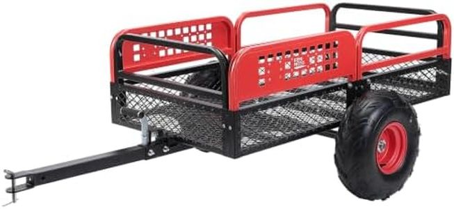 KEMIMOTO ATV UTV Trailer, 1500 lbs Pull Behind Dump Cart Lawn Mower Trailer