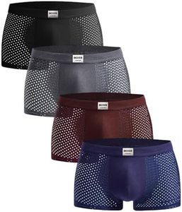 BOXR Underwear - Bóxers de Bambú para Hombre - Pack de 4 - Suaves - Transpirables - Duraderos - Cómodos Ropa Interior - S-3XL