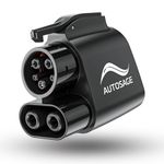 AUTOSAGE NACS to CCS Charging Adapter-Supports 500A, 1000V, 250KW DC fast charging at TSL Supercharging stations. Allows Ford and Rivian CCS1 electric vehicles to fast charge at NACS charging stations