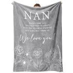 Gifts for Nan, Flannel Blanket Nan Gifts from Grandchildren, Nanny Nana Birthday Gifts, Christmas for Grandma, Nan, Nana, Nanny