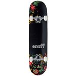 Enuff Floral Skateboard Complete Black/Orange Black/Orange, Standard