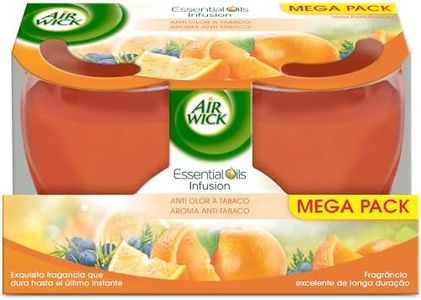Air Wick - Velas aromáticas perfumadas, Aroma Antitabaco - 2 x 105g