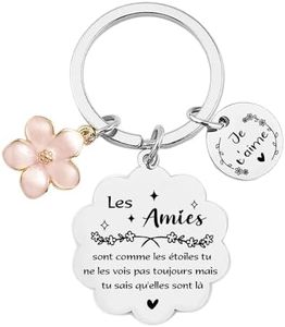 FGHJK Cadeau Noel Amie Porte cles Amie Porte-cles pour Amitié Cadeau Meilleure Amie Cadeau Amie Anniversaire Porte clef pour Amie Meilleure Amie Cadeau Cadeau Femme Amie Porte cles Femme (5)