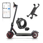 LOFIR 8.5" Aluminum Alloy Folding Electric Scooter Connectivity App Legal for Road Including Lock Function Load, 30Km Autonomy, Battery 387Wh, Maximum Load 120kg, Black