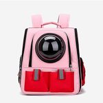 Lollimeow Pet Carrier Backpack,Space Capsule Bubble Transparent Backpack for Cats and Puppies,Airline-Approved, Designed for Travel, Hiking, Walking & Outdoor Use (Bubble Pink)