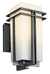 Kichler 49200BK Tremillo Outdoor Wall 1-Light, Black