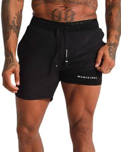 Municipal Men's Daybreak Lined 5" Shorts, Black, 3X-Large