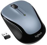 Logitech M325s Wireless Mouse, 2.4 GHz with USB Receiver, 1000 DPI Optical Tracking, 18-Month Life Battery, PC/Mac/Laptop/Chromebook - Light Silver