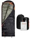 ZTTENLLY Down Sleeping Bag for Adults - Lightweight and Compact for Backpacking, Camping and Hiking - 550/600 FP, 0/20/30 Degree and 4-Season Sleeping Bag for Cold Weather