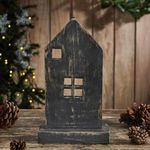 VHC Brands Rustic Wooden House Grey 10x5.75x3