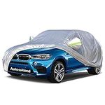 Car Cover Outdoor SUV Car Cover Universal Full Car Covers for Automobiles All Weather Waterproof UV Protection Windproof Rain Dust Scratch Snow Car Cover Fit SUV Large（190’’-201’’）