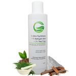 Greenviv 1% Zinc Pyrithione + 1% Salicylic Acid + 2% Tea Tree Anti-Dandruff Shampoo | Removes Dandruff & Soothes Itchy Scalp| For Flake-Free & Healthy Hair | 200ml
