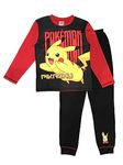 Pokemon, Boys or Girls Pyjamas featuring Pikachu, Red/Black, Age 7-8 Years