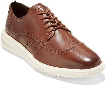 Cole Haan Men's Grand+ Wingtip Oxford, British TAN/Ivory, 9.5