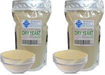Baking Beauty and Beyond Instant Dry Yeast for Hand Bread Machines - Professional Bakers for Bread, Cake, Pizza Dough Crust, 200 Gram Bag (Pack of 2)