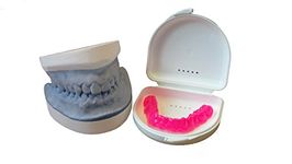 Teeth Whitening Dental Trays - Upper and/or Lower Trays (Lower Tray Only, Neon Pink)