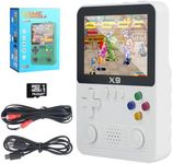 Retro Handheld Gaming Console with 64G TF Card ,Preloaded 15000+ Games, Portable Video Game Console Supported 10 Emulators 3.5-inch IPS Screen (White)