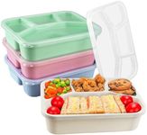 Toivize 4 Pack Bento Lunch Box, Sna