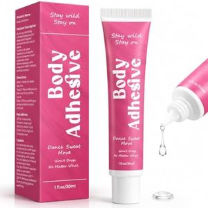 Body Adhesive Glue for Clothes and Skin, 30ml Liquid Body Adhesive, Sweat-Resistant Washable Clothing Glue, Fashion Tape Alternative for Dresses, Bras, Wigs, Costumes, Leotards, Socks and Stockings