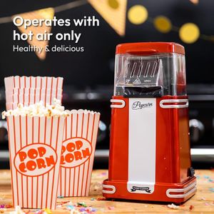 Gadgy Hot Air Popcorn Maker – Black