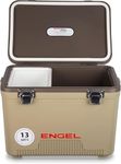 Engel UC13 13qt Leak-Proof, Air Tight, Drybox Cooler and Small Hard Shell Lunchbox for Men and Women in Tan