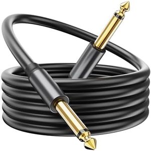 COOLSELL Guitar Cable 10Ft, 1/4 Inch Instrument Cable, Soft Durable Electric Guitar AMP Cord for Bass, Amplifier, Pedals, Guitar Cord with Improved Conductor, Noise Free