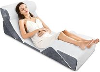 Jolitac 6pcs Bed Wedge Pillow Set, Post Surgery 40D Memory Foam w/Adjustable Leg Elevation & Back Support Pillows, be Helpful for Sleep,Back, Neck, Lumbar and Leg Pain