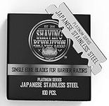100x Single Edge Razor Blades - Japanese Stainless Steel - Barber Razor Blades By Shaving Revolution