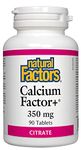 Natural Factors - Calcium Factor+®Citrate 350mg, 90 Tablets