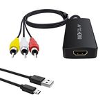 Dingsun RCA to HDMI Converter, Composite to HDMI Converter, AV to HDMI Adapter (Male AV to hdmi Converter)