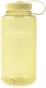 Nalgene 32 oz Wide Mouth Water Bottle | BPA-Free, Durable & Leak Proof, Lightweight Bottle for Hiking & Gym, Work & Travel, Butter