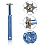 OxoxO Groove Sharpener with 6 Heads - Golf Club Groove Sharpener Re-Grooving Tool and Cleaner Compatible with all Irons Pitching Sand Lob Gap and Approach Wedges and Utility Clubs