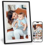 AEEZO 32GB Digital Picture Frame WLAN 10.1 Inches, 1280 x 800 IPS Touchscreen Electronic Photo Frame, Automatic Rotation, Supports Micro SD Card,Share Photos or Videos Everywhere