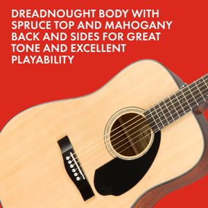 Fender CD-60S Acoustic Guitar – Natural Finish