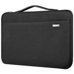 LANDICI Laptop Case Sleeve 15.6 16 Inch with Handle, 360° Protective Waterproof Computer Cover Bag Compatible with MacBook Pro 16, Asus vivobook 15, 15.6” Dell HP Acer Lenovo Laptop, Black