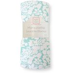 SwaddleDesigns Marquisette Receiving Swaddle Blanket for Baby Boys & Girls, Soft Premium Cotton Muslin, Best Shower Gift, SeaCrystal Lush, Parent Picks Award Winner