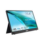 ASUS ZenScreen MB16AHG portable monitor — 15.6-inch FHD (1920 x 1080), IPS, 144Hz, USB-C, Mini-HDMI, Freesync Premium™, Ergo kickstand, Tripod socket, Flicker Free, Low Blue Light