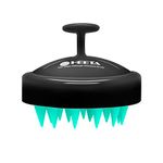 HEETA Scalp Massager Hair Growth, Shampoo Brush with Soft Silicone Bristles for Hair Care and Head Relaxation, Ergonomic Scalp for Women/Men/Pet-Turquoise&Black