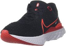 NIKE Women's React Infinity Sneaker, Black Bright Crimson Universit, 6 UK