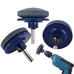 3 Pack Lawn Mower Blade Sharpener,Lawn Mower Sharpener for Power Drill Hand Drill