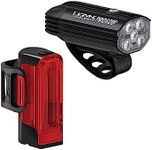 Lezyne Fusion Drive 500+ and Zecto Drive 200+ Bicycle Light Set, Front and Rear Pair, 500/200 Lumen, White/Red LED, Road, Mountain, Gravel Bike, USB-C Rechargeable
