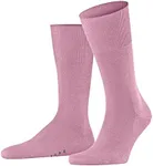 FALKE Men's Airport Socks, Merino Wool Cotton, Crew Length, Classic Formal Socks, Extra Thin, Trendy Work Clothing, Pink (Light Rosa 8276), 8-9, 1 Pair