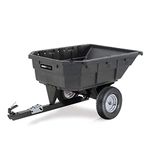 Ohio Steel 15 Cubic Feet Poly Swivel Dump Cart, 1000 lb Capacity and 1" axle