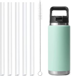 Replacement Straws Compatible with YETI Rambler 46oz Bottle-All YETI Rambler(12oz,18zo,26oz,36oz,46oz,64oz) Yonder Straws Replacement-Straw Accessories Set