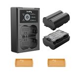 SMALLRIG NP-W235 Camera Battery Charger Set for Fujifilm NP-W235 Battery, Fits for Fujifilm X-T4, GFX 100S, for Fujifilm GFX 50S II, VG-XT4 (2-Pack, 2040mAh, Dual USB Port) - 3822