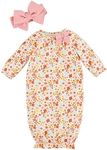 Mud Pie Baby Fall Floral Take-Me-Home Set; 0-3M